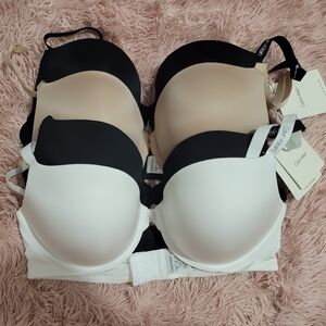 Calvin Klein Plunge Push Up Bra Set - 38C